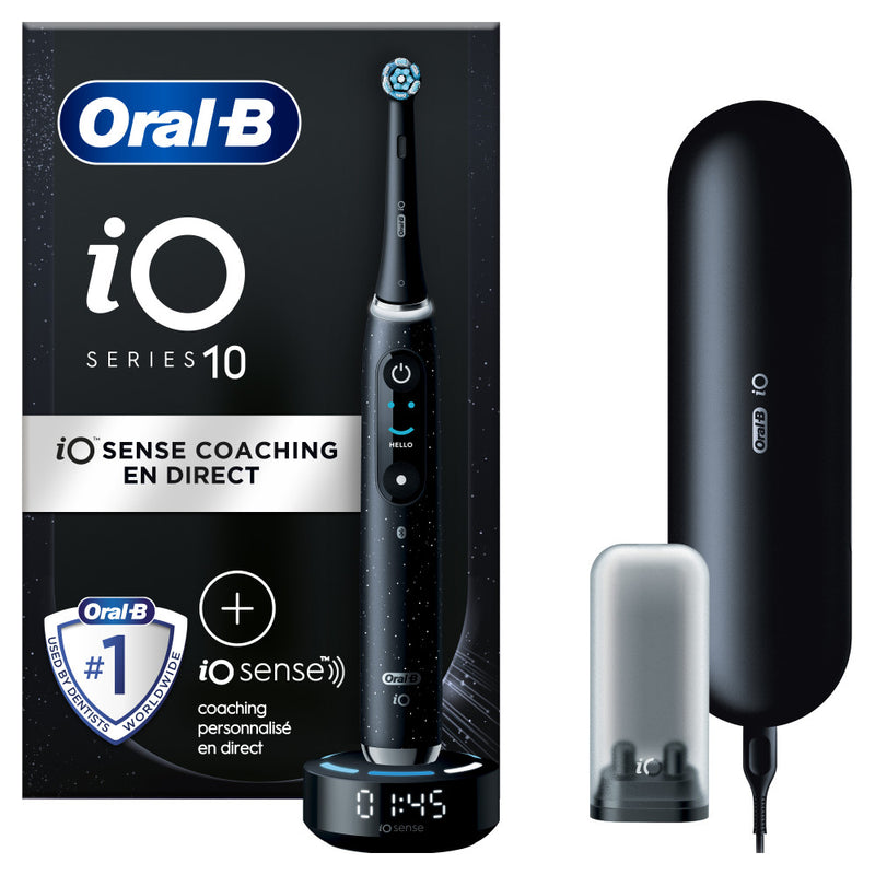 Oral-B Io10 - Avec Etui De Voyage Chargeur - Noire - Brosse À Dents Électrique