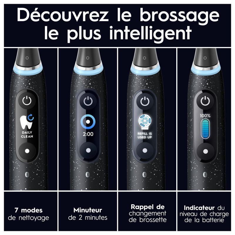 Oral-B Io10 - Avec Etui De Voyage Chargeur - Noire - Brosse À Dents Électrique