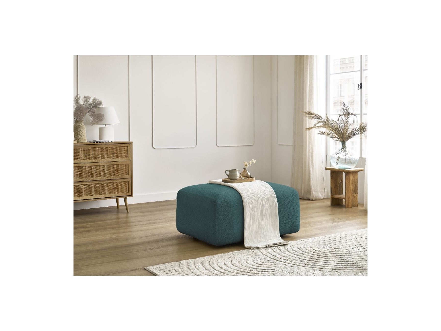 Puf - Tina - Tejido bouclé