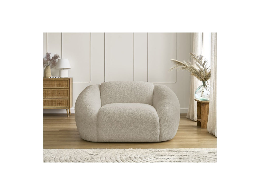 Armchair - Tina - Bouclé Fabric