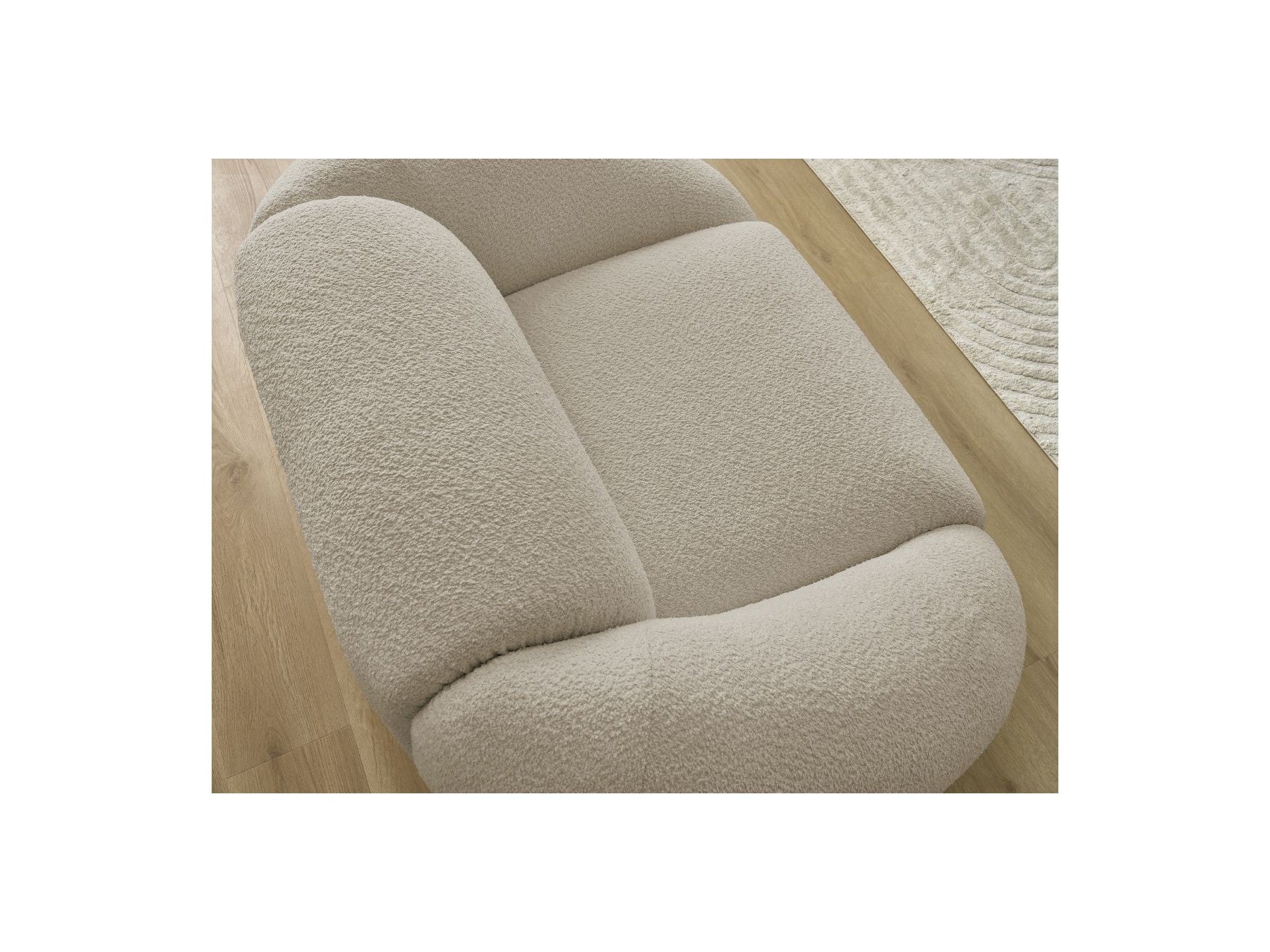 Armchair - Tina - Bouclé Fabric