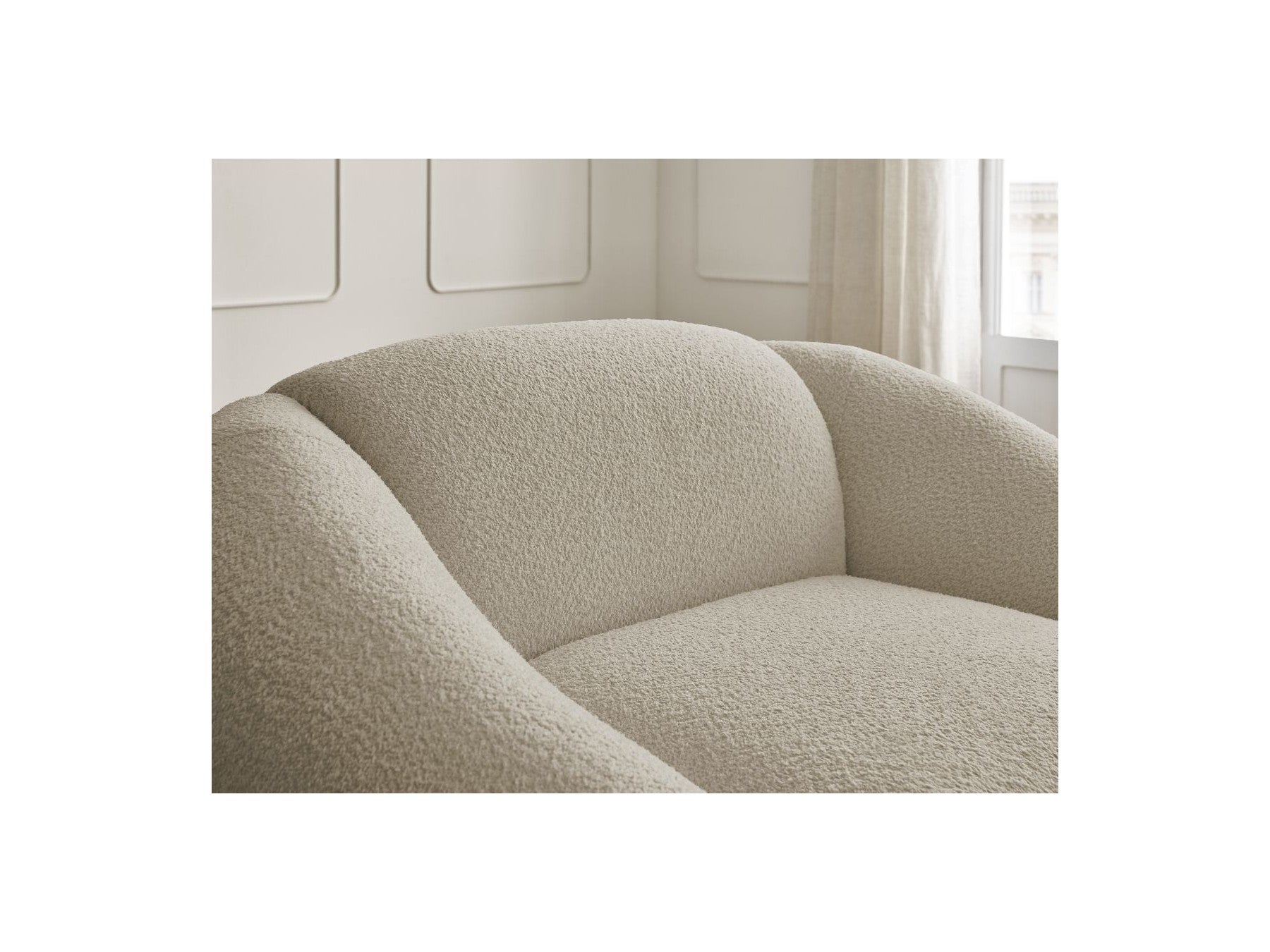 Armchair - Tina - Bouclé Fabric