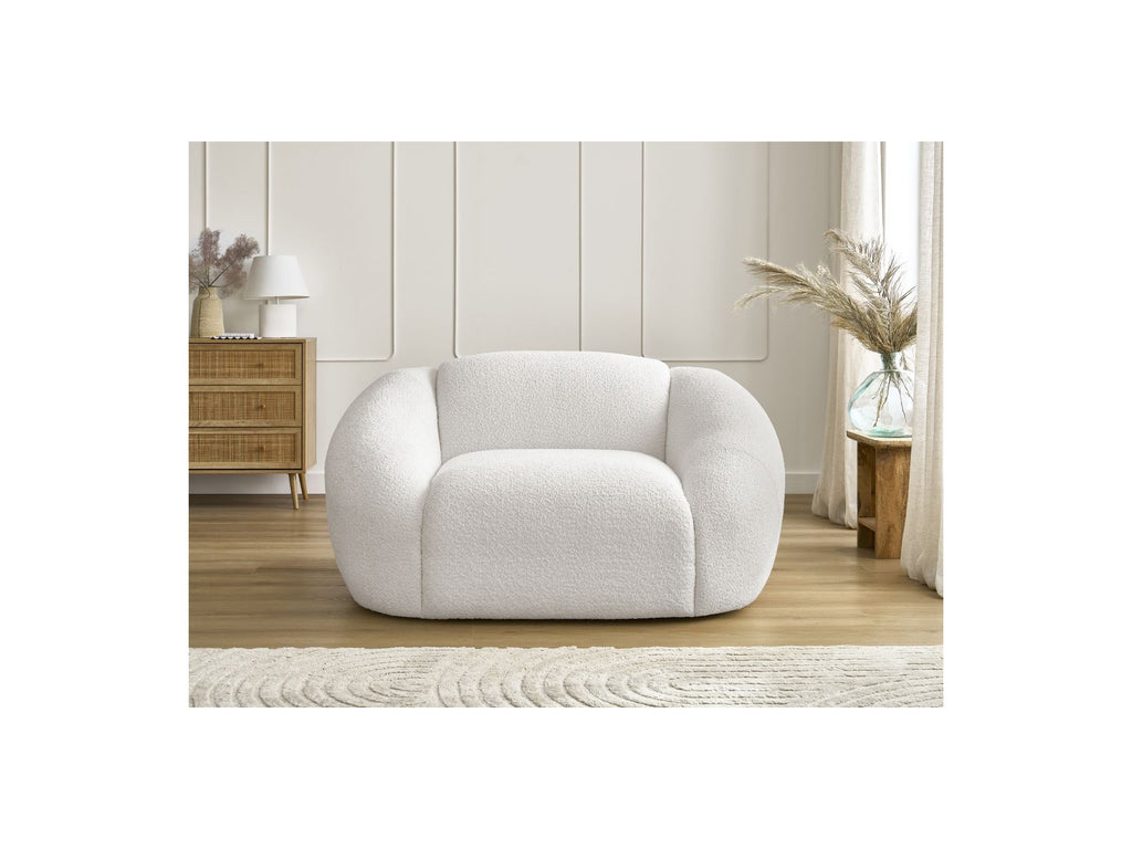 Armchair - Tina - Bouclé Fabric