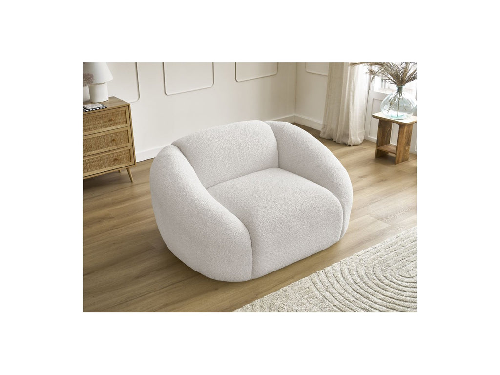 Armchair - Tina - Bouclé Fabric
