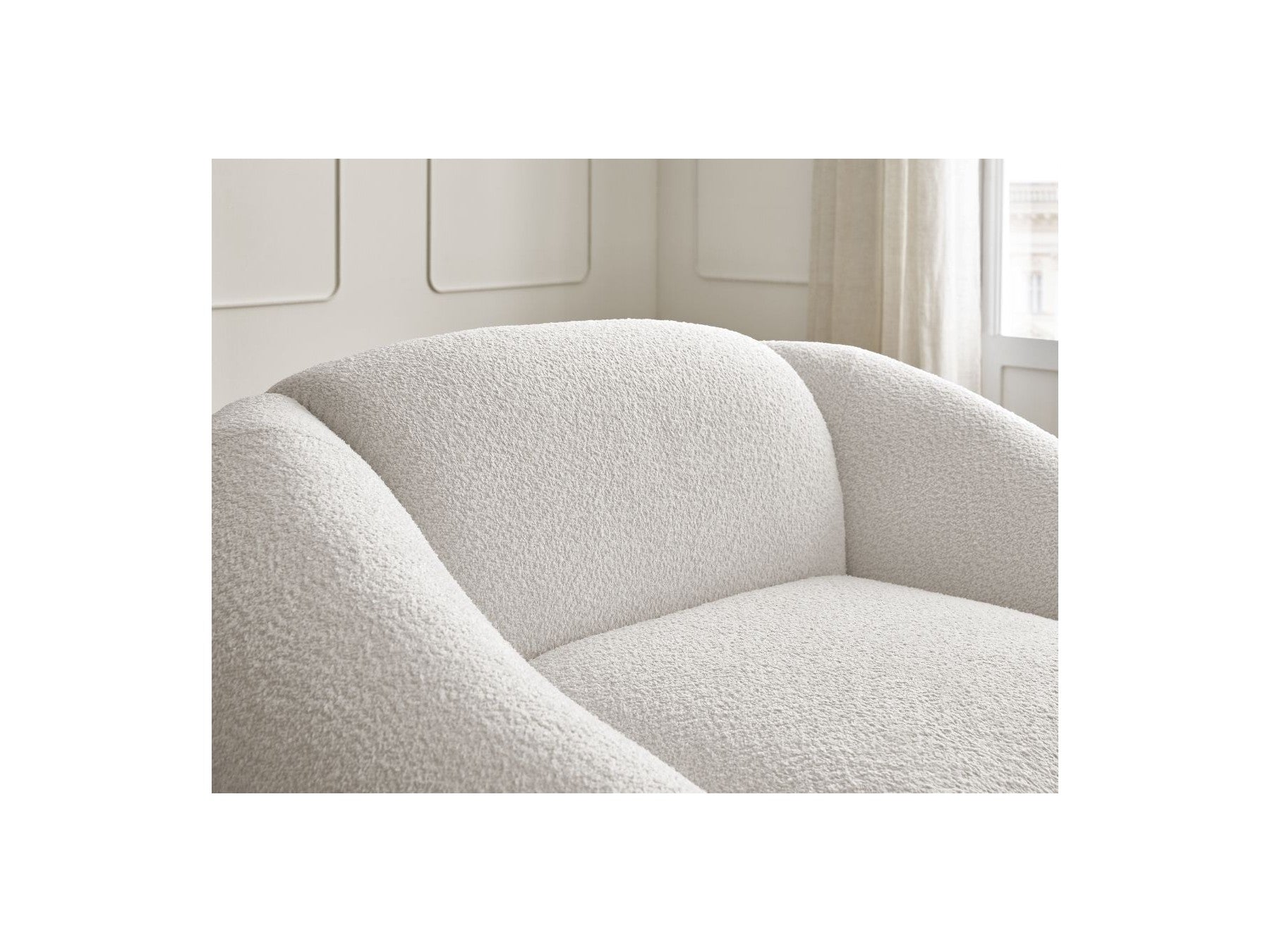 Armchair - Tina - Bouclé Fabric