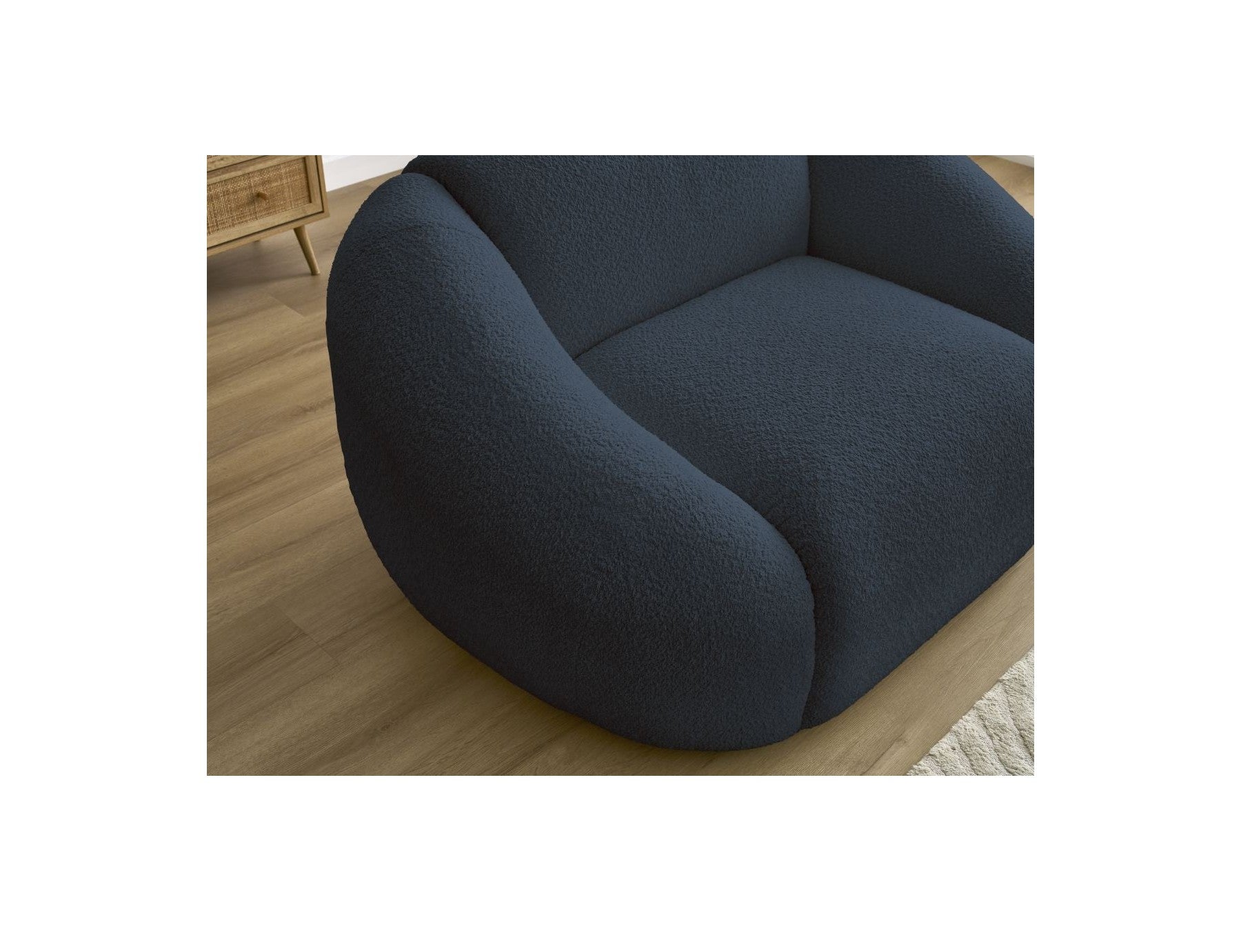 Armchair - Tina - Bouclé Fabric