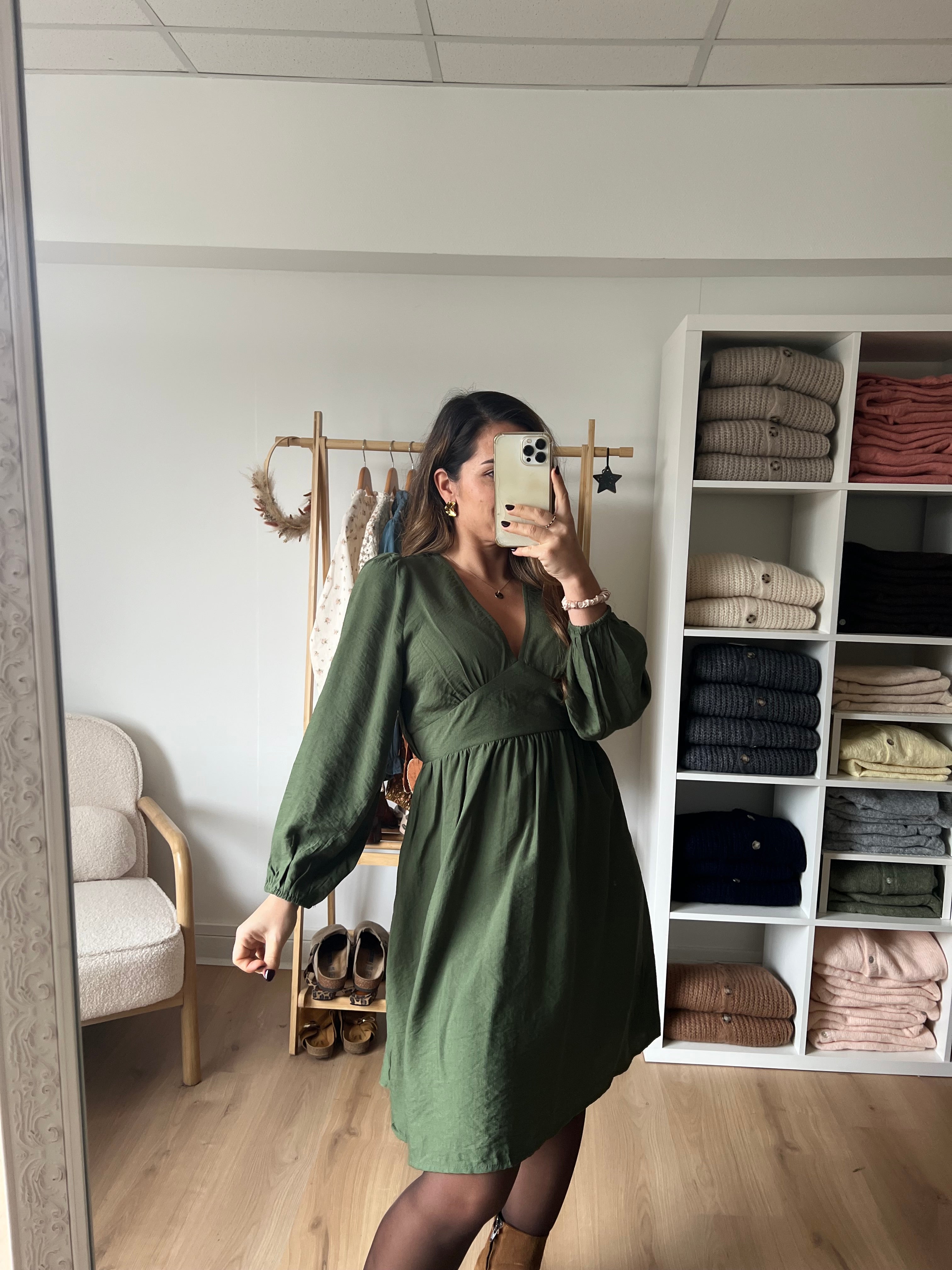 Vestido Elena Caqui
