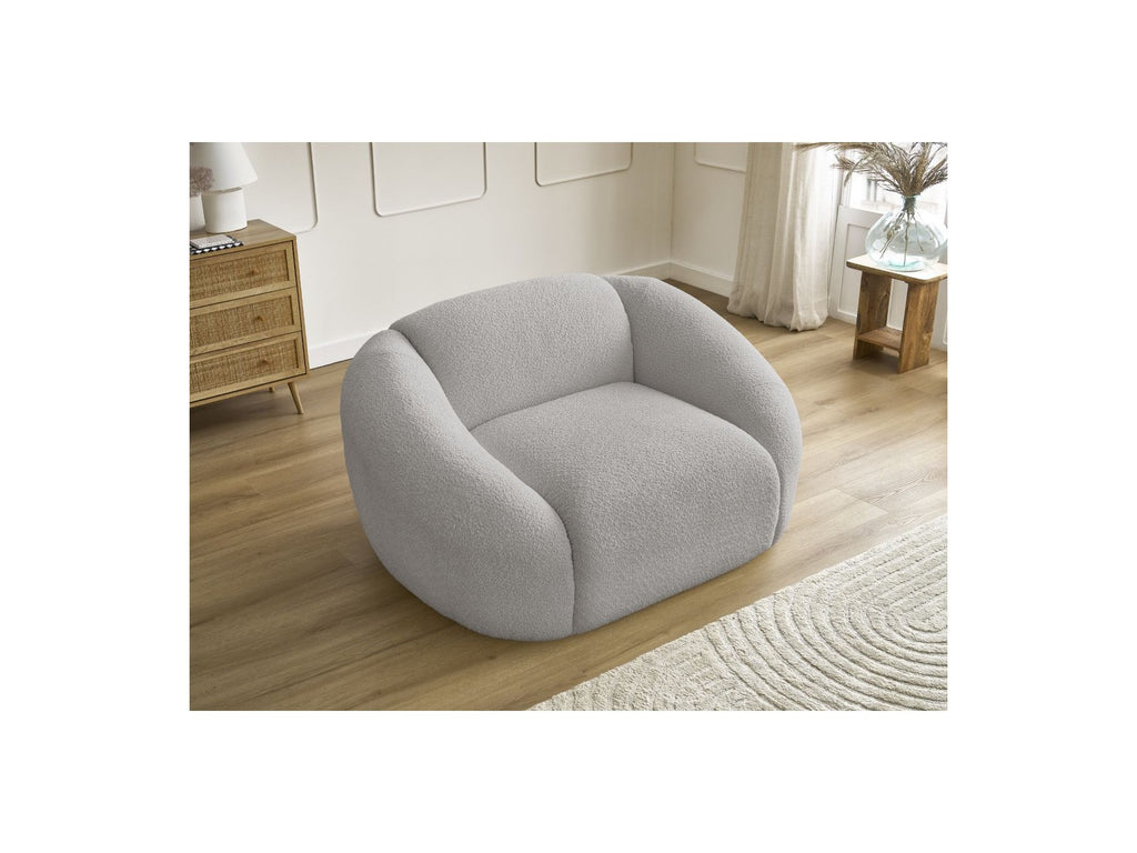 Armchair - Tina - Bouclé Fabric