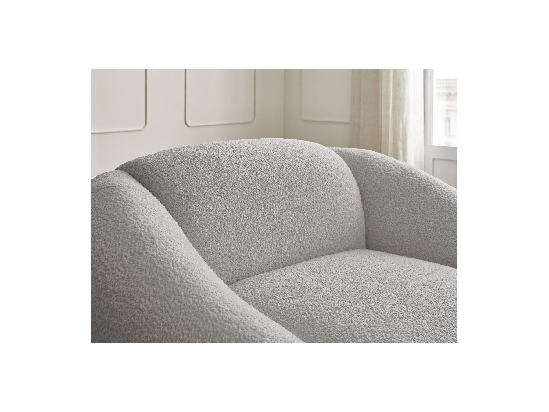 Armchair - Tina - Bouclé Fabric