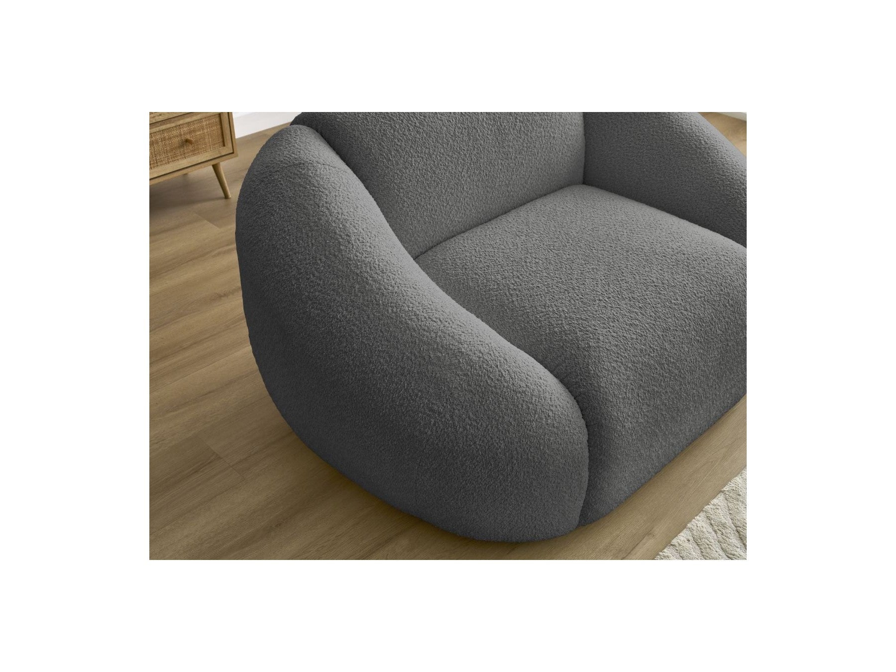 Armchair - Tina - Bouclé Fabric