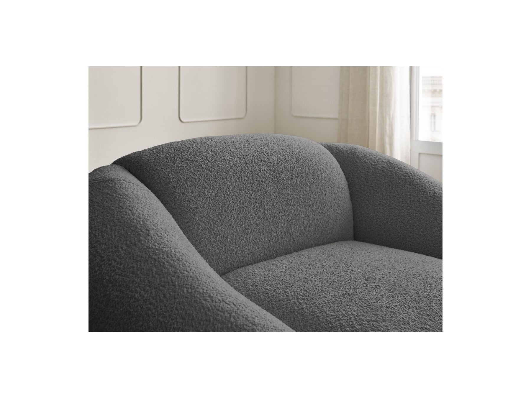 Armchair - Tina - Bouclé Fabric