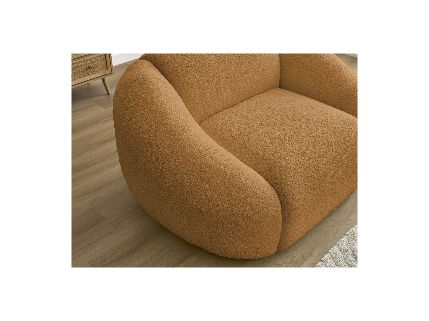 Armchair - Tina - Bouclé Fabric