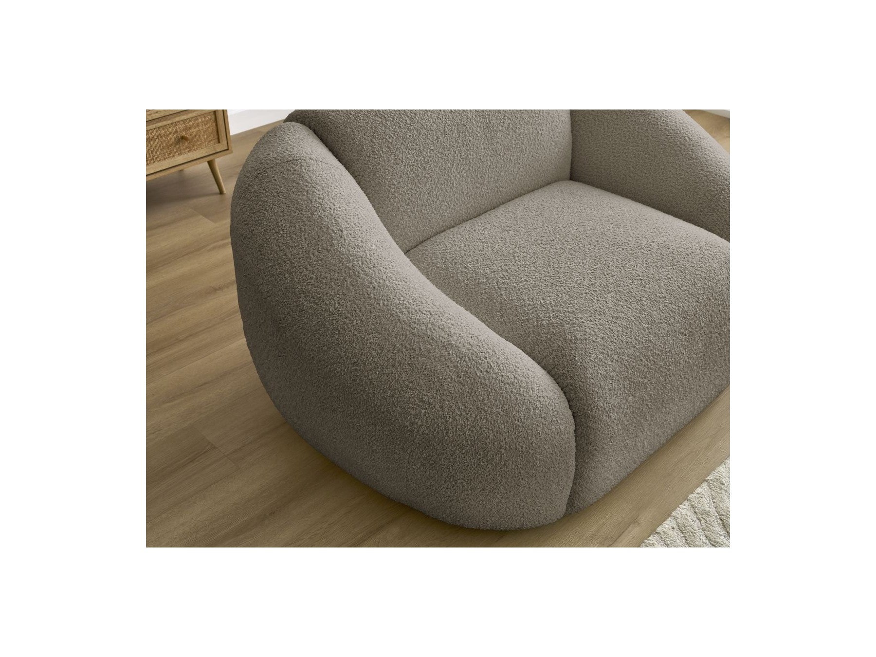 Armchair - Tina - Bouclé Fabric