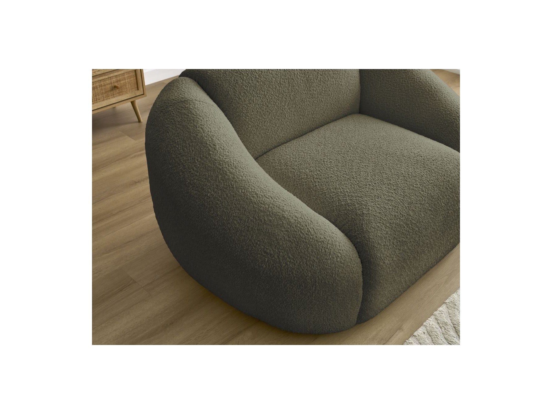 Armchair - Tina - Bouclé Fabric