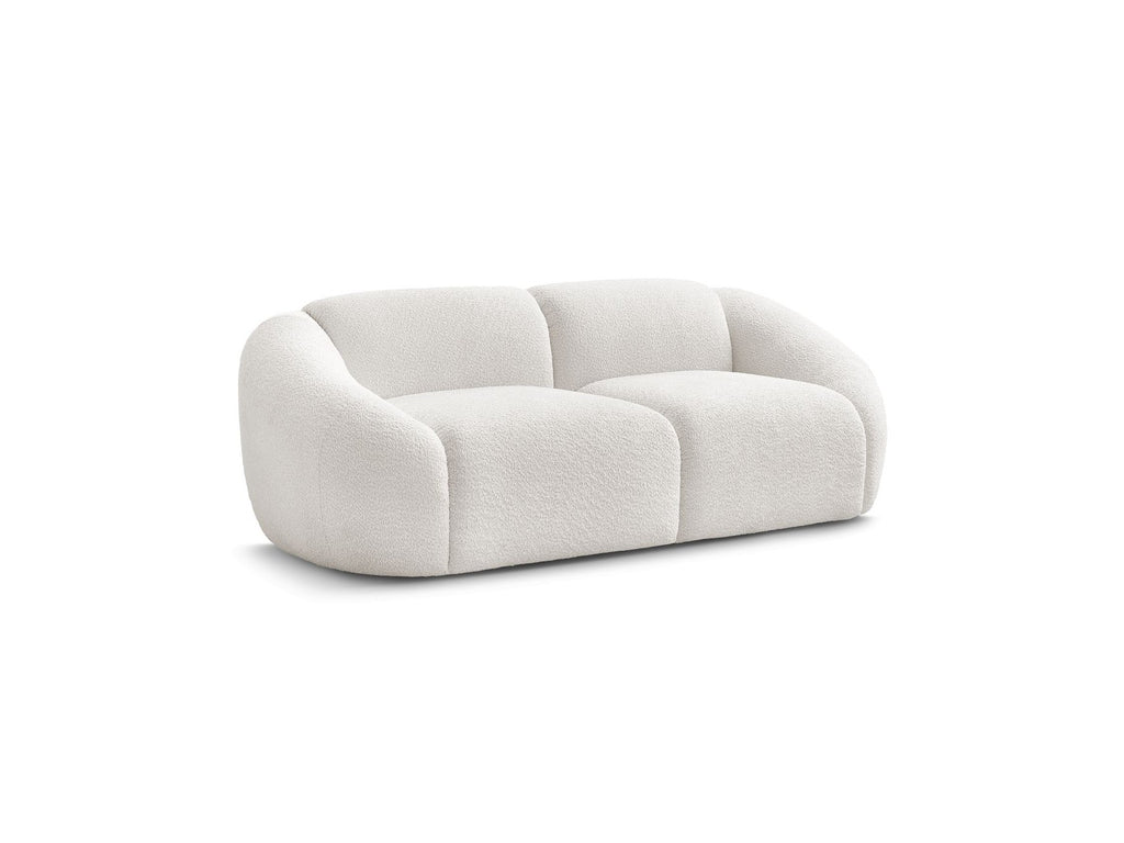 Fixed Straight 2-Seater Sofa - Tina - Bouclé Fabric