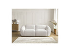 Fixed Straight 2-Seater Sofa - Tina - Bouclé Fabric