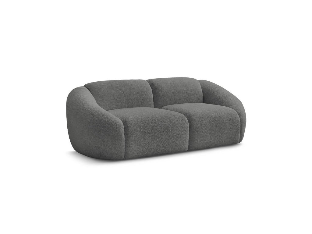 Fixed Straight 2-Seater Sofa - Tina - Bouclé Fabric