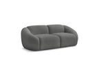 Fixed Straight 2-Seater Sofa - Tina - Bouclé Fabric
