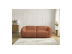 Fixed Straight 2-Seater Sofa - Tina - Bouclé Fabric