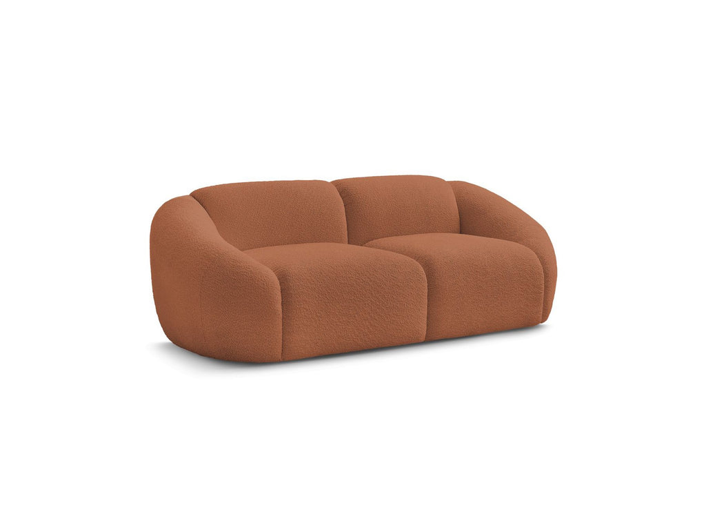 Fixed Straight 2-Seater Sofa - Tina - Bouclé Fabric