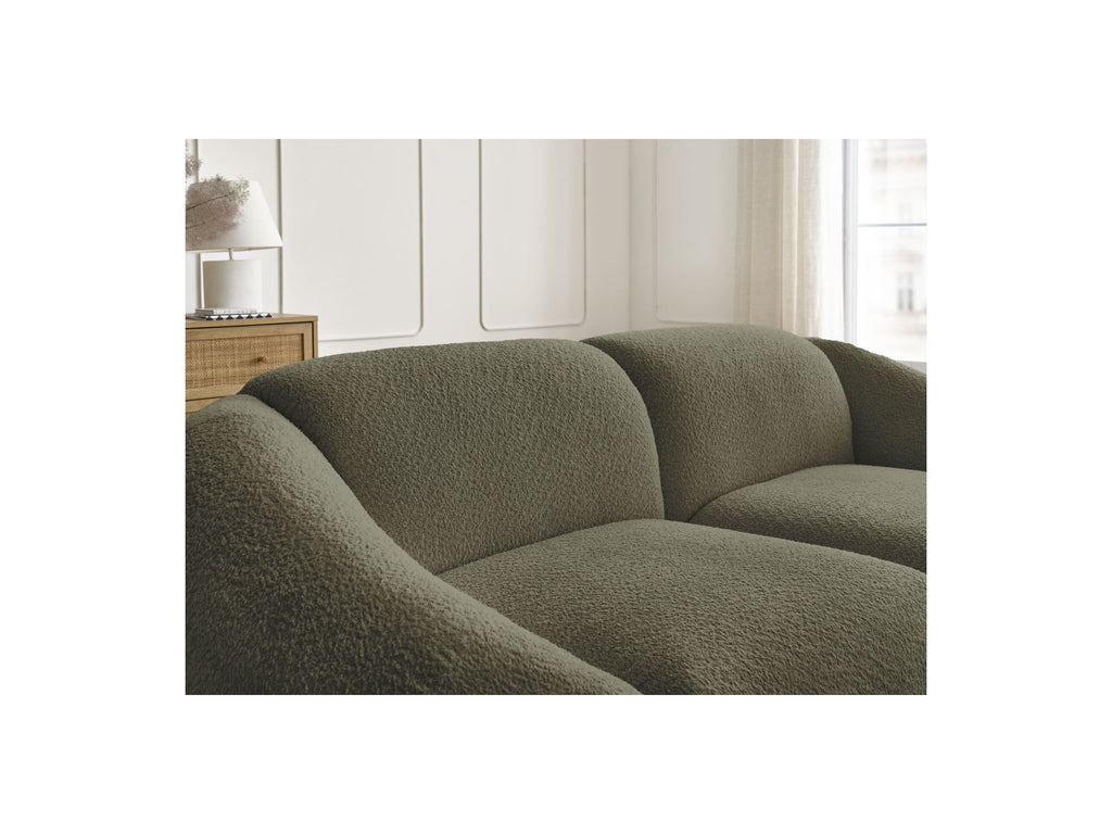 Fixed Straight 2-Seater Sofa - Tina - Bouclé Fabric