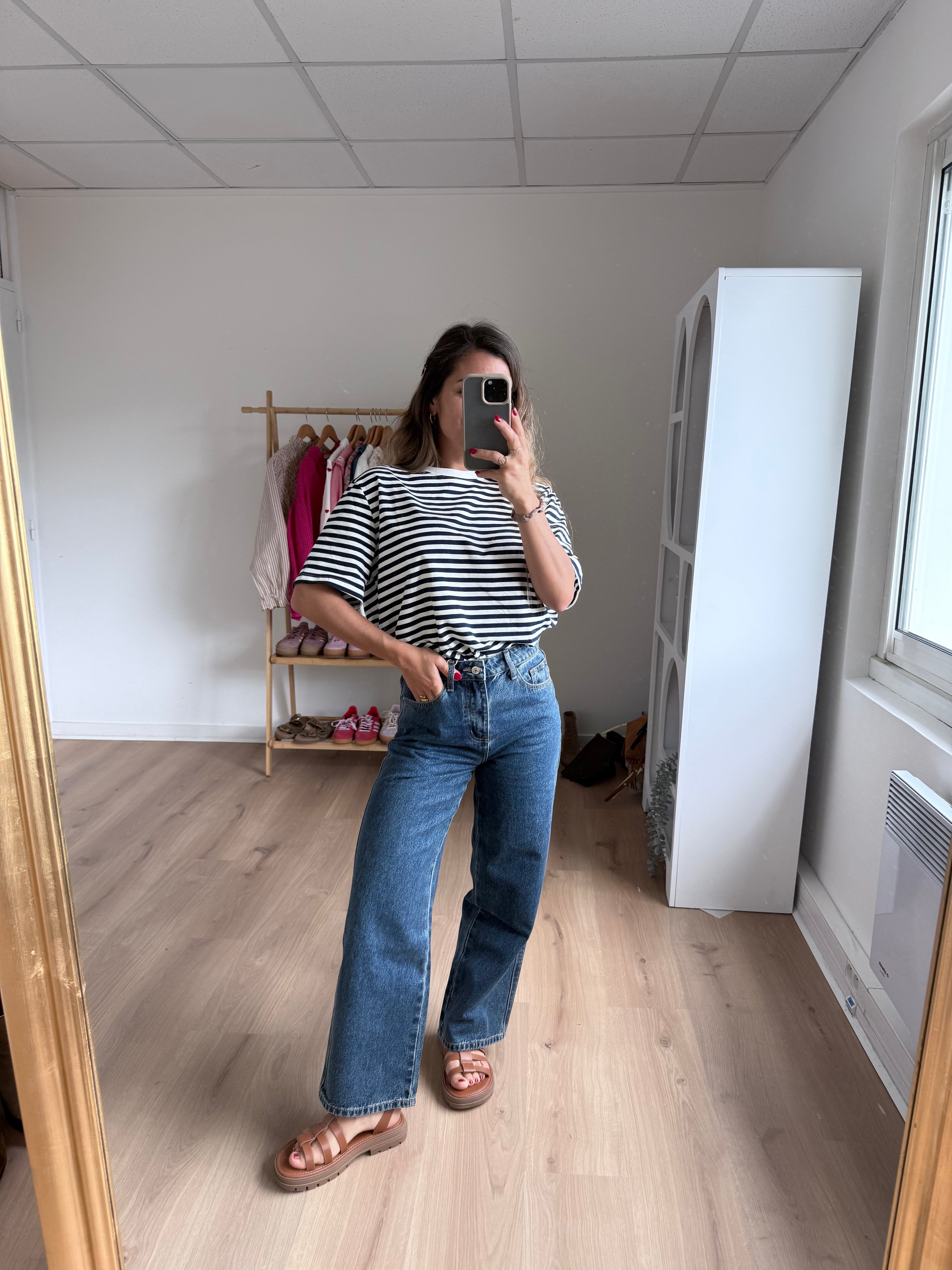 Tee-Shirt Rayé Bleu Marine Jules