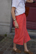 Arlette Vichy Skirt Pink/Red
