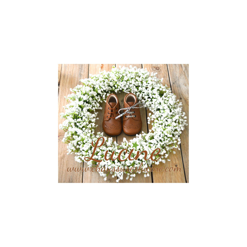 Adonis Golf Toe Booties - Camel Leather - Unisex