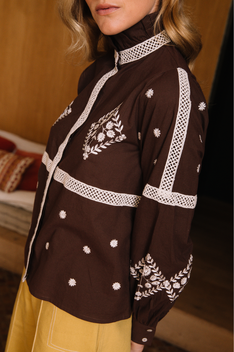 Blouse Bertille - Chocolat
