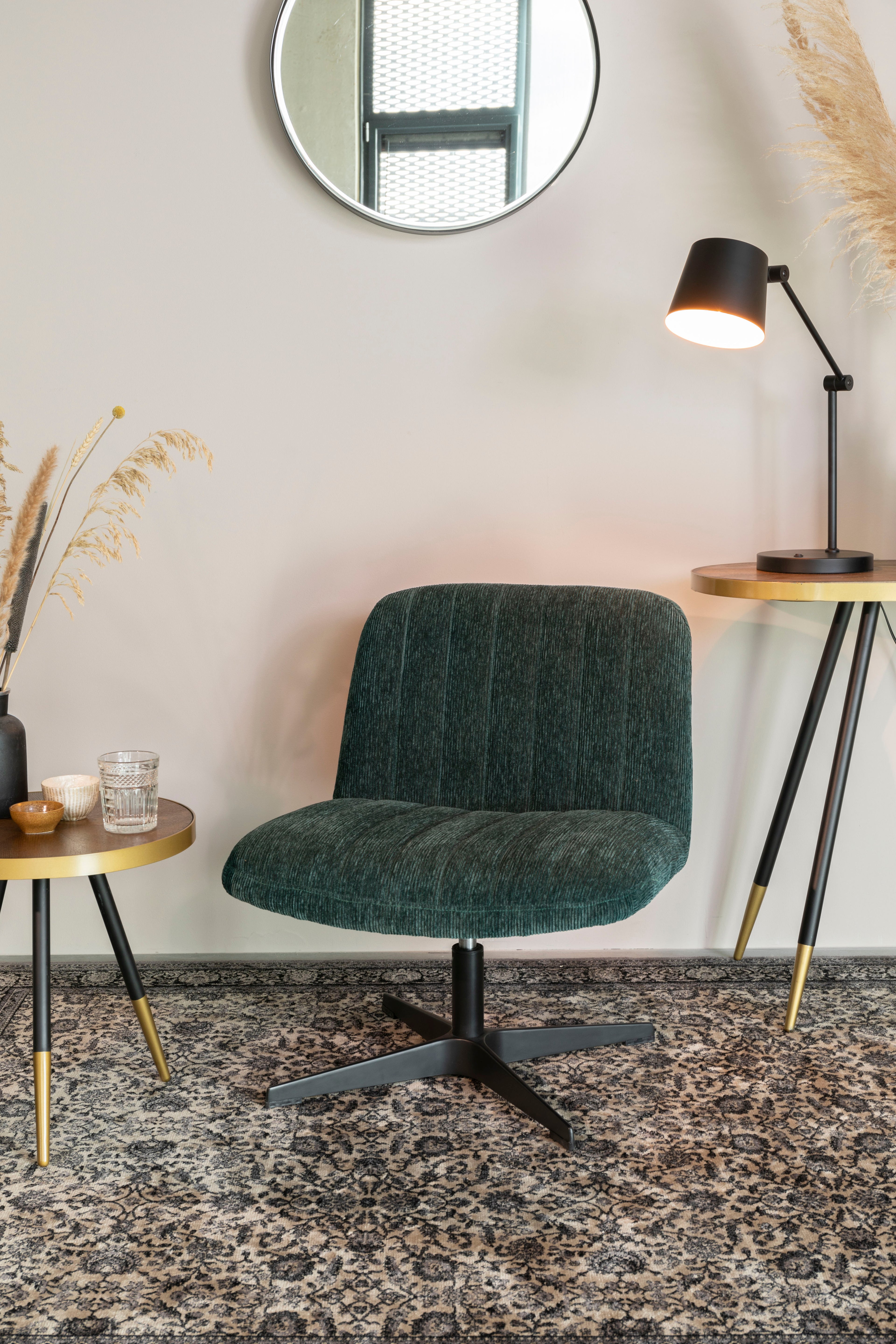 Belmond Rib - Lounge Chair - Fabric - Green