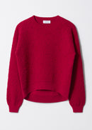 Jumper Pa Waffle Sweater - Red - Women