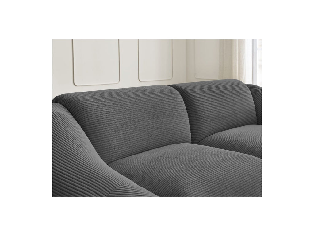 Fixed Straight 2-Seater Sofa - Tina - Corduroy
