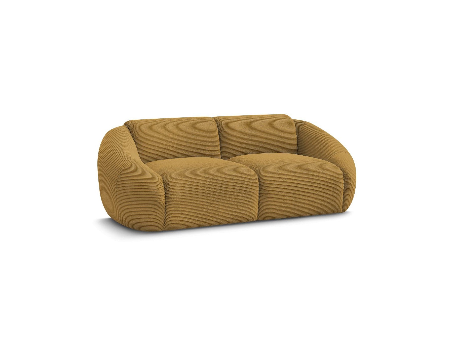 Fixed Straight 2-Seater Sofa - Tina - Corduroy