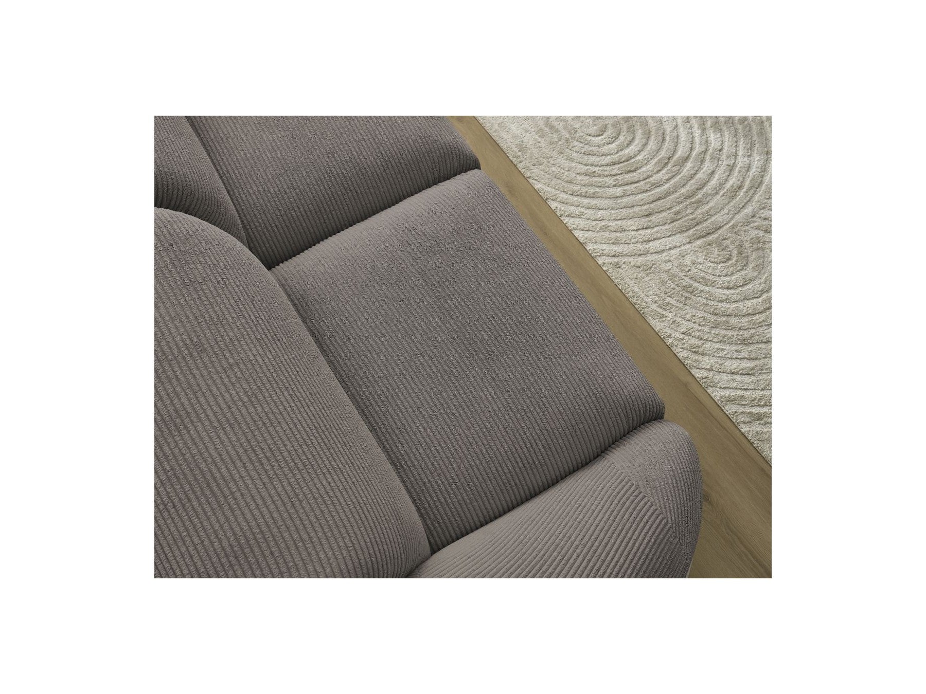 Fixed Straight 2-Seater Sofa - Tina - Corduroy