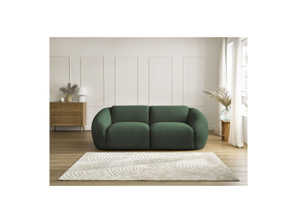 Fixed Straight 2-Seater Sofa - Tina - Corduroy