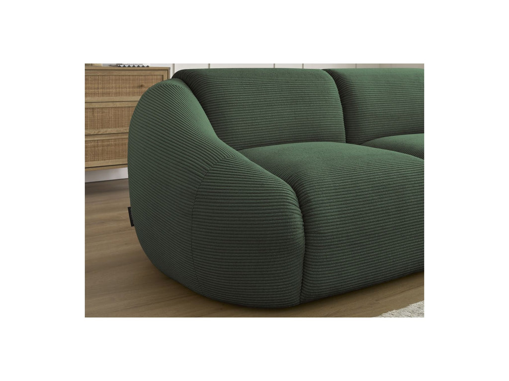 Fixed Straight 2-Seater Sofa - Tina - Corduroy