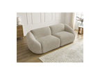 Fixed Straight 3-Seater Sofa - Tina - Bouclé Fabric