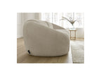 Fixed Straight 3-Seater Sofa - Tina - Bouclé Fabric