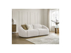 Fixed Straight 3-Seater Sofa - Tina - Bouclé Fabric