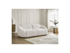 Fixed Straight 3-Seater Sofa - Tina - Bouclé Fabric