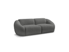 Fixed Straight 3-Seater Sofa - Tina - Bouclé Fabric