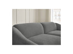 Fixed Straight 3-Seater Sofa - Tina - Bouclé Fabric