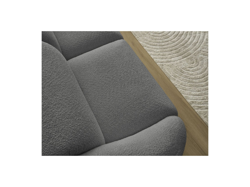 Fixed Straight 3-Seater Sofa - Tina - Bouclé Fabric