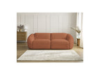 Fixed Straight 3-Seater Sofa - Tina - Bouclé Fabric