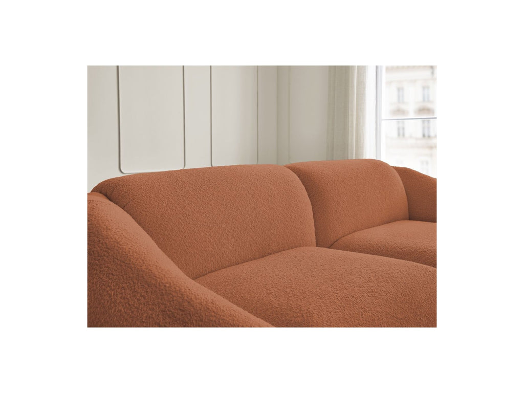 Fixed Straight 3-Seater Sofa - Tina - Bouclé Fabric
