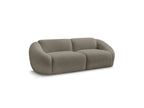 Fixed Straight 3-Seater Sofa - Tina - Bouclé Fabric