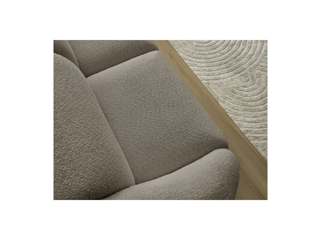 Fixed Straight 3-Seater Sofa - Tina - Bouclé Fabric