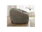 Fixed Straight 3-Seater Sofa - Tina - Bouclé Fabric
