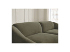Fixed Straight 3-Seater Sofa - Tina - Bouclé Fabric