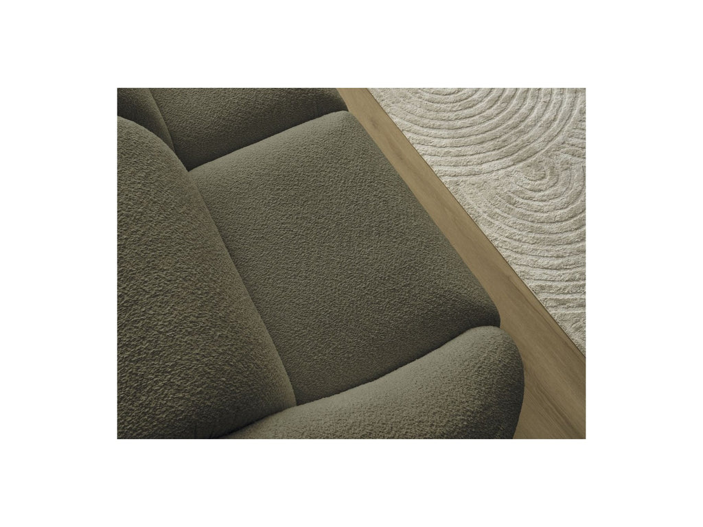 Fixed Straight 3-Seater Sofa - Tina - Bouclé Fabric